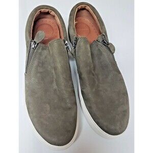 Men's Kenneth Cole Lowe Genuine Suede Loafer Size 11 Sage  Preowned-Excellent